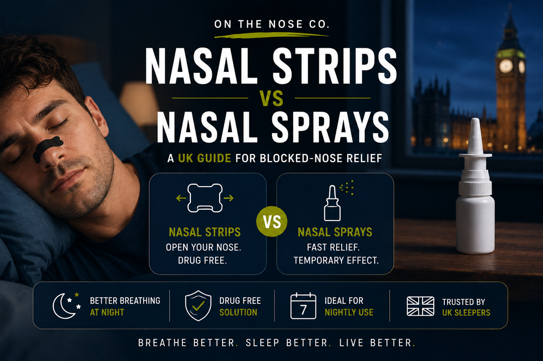 Nasal Strips vs Nasal Sprays: A UK Guide for Blocked-Nose Relief