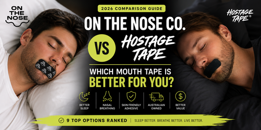 Hostage Tape vs On The Nose Co. Mouth Tape Australia