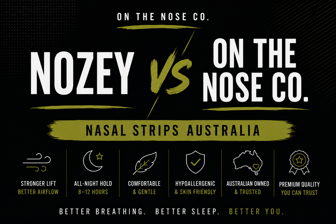 Nozey vs On The Nose Co.: Which Australian Nasal Strip Brand Is Better?
