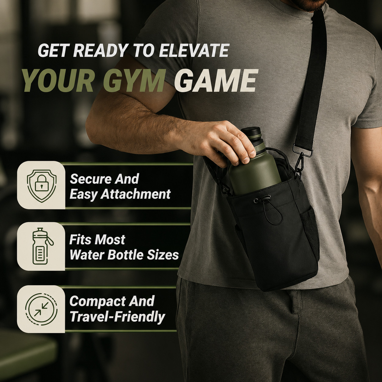On The Nose Co Signature Magnetic Gym & Fitness Bag