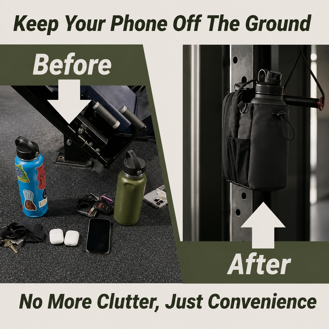 On The Nose Co Signature Magnetic Gym & Fitness Bag