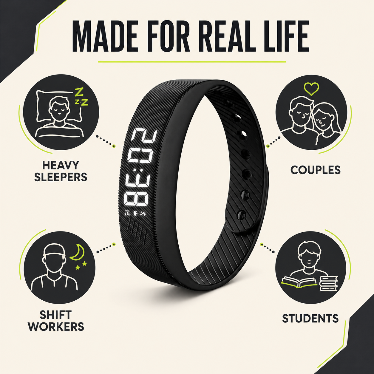 On The Nose Co. Pulse™ Smart Fitness Vibration Alarm Band