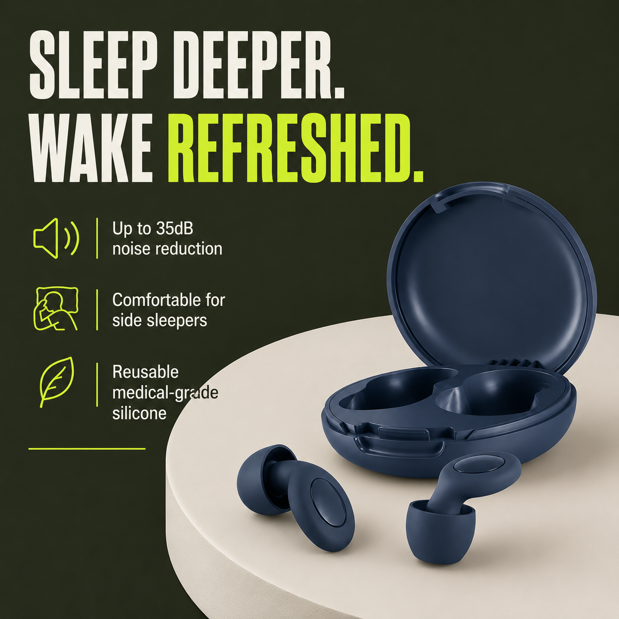 On The Nose Co. Silence™ Sleep Ear Plugs