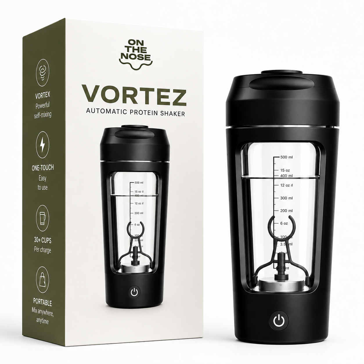 On The Nose Co. Vortex™ Automatic Protein Shaker