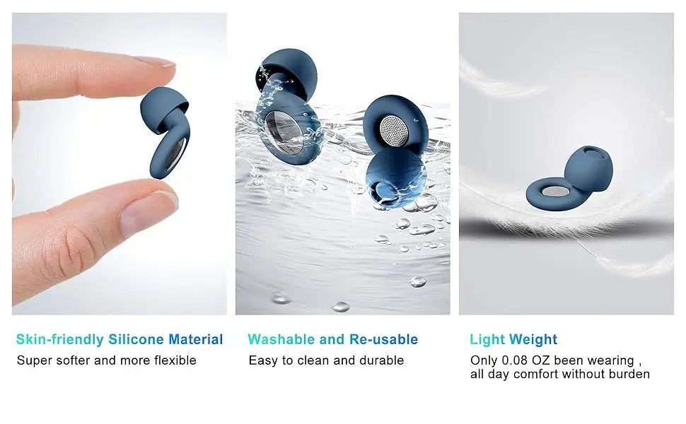 Premium Sleep Ear Plugs – Soft Silicone Noise Blocking Protection