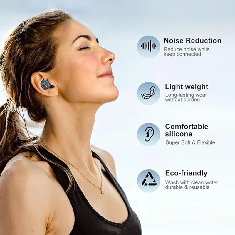 Premium Sleep Ear Plugs – Soft Silicone Noise Blocking Protection