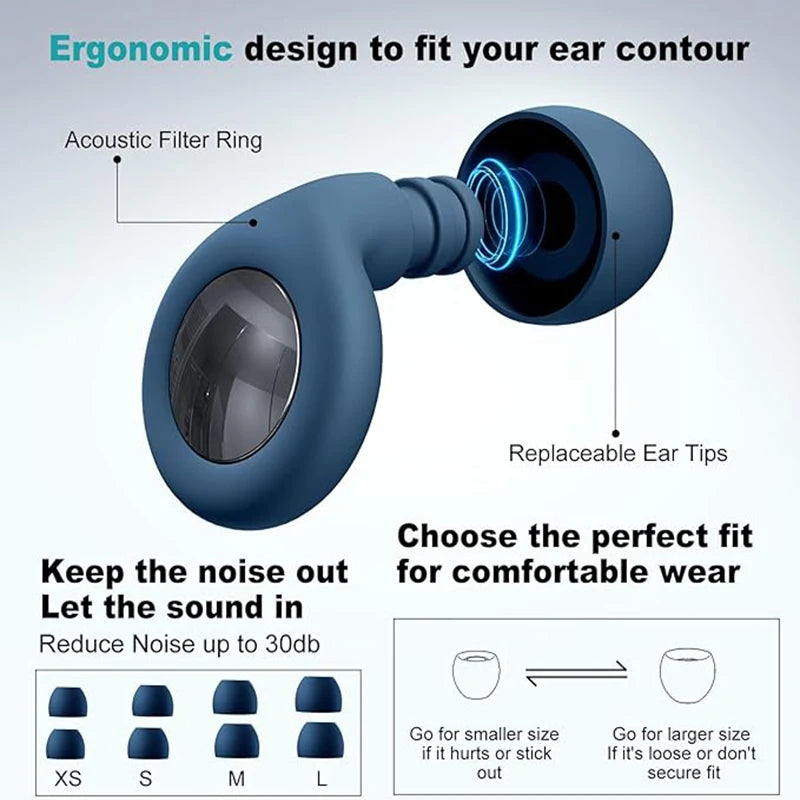 Premium Sleep Ear Plugs – Soft Silicone Noise Blocking Protection