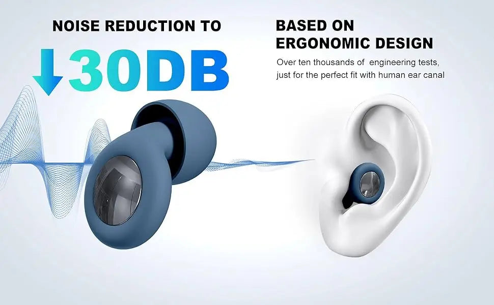 Premium Sleep Ear Plugs – Soft Silicone Noise Blocking Protection