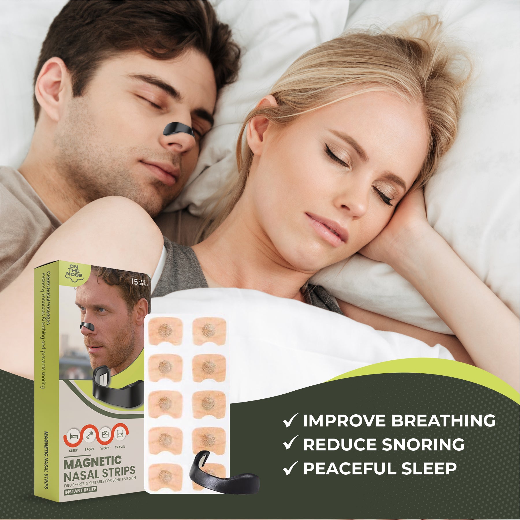 On The Nose Co. nose strip product packaging